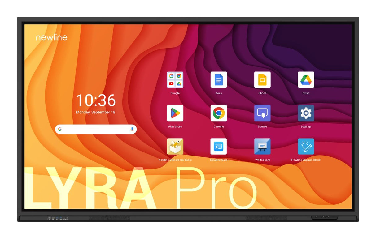 Newline Tt-9823qa Pizarra Blanca Interactiva 2,49 M (98") 3840 X 2160 Pixeles Pantalla Táctil Negro