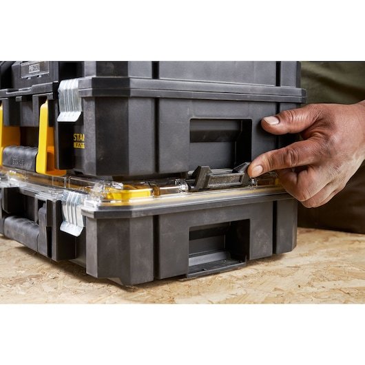 Stanley Pro-Stack Organizer Duo-Pack (Negro/Transparente, 2 Stück) Fmst82967-9
