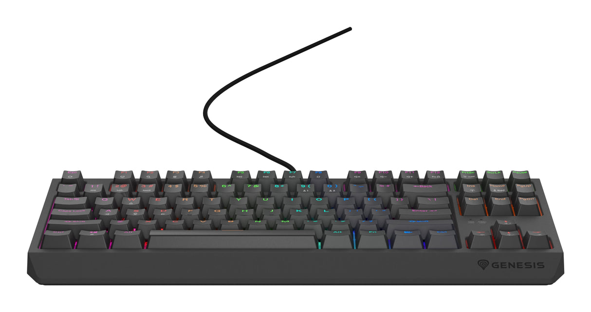 Genesis Thor 230 Tkl Mechanical Gaming Keyboard, Outemu Rojo Switch, Us Layout, Wired, Black