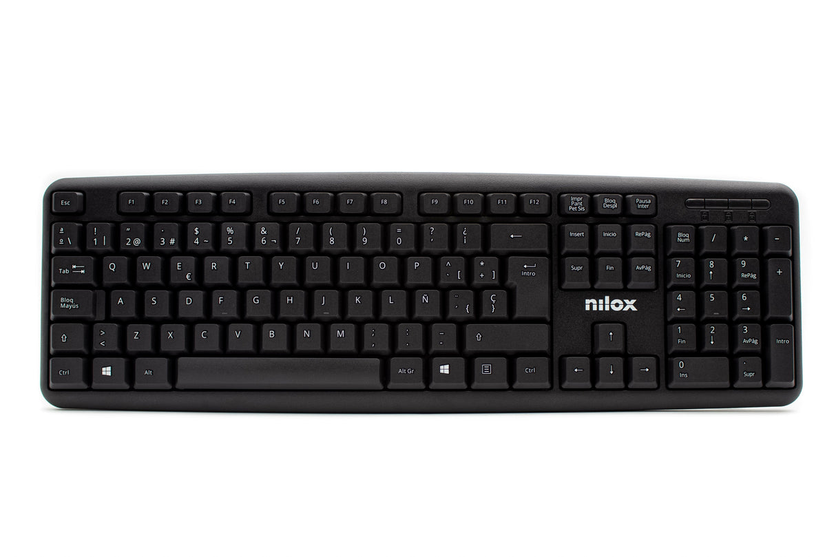 EAN 8436556146145 - Nilox NXKBE000002 teclado Universal QWERTY Español Negro imagen 1