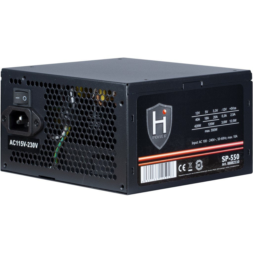 Fuente De Alimentación Inter-Tech 550w Hipower Sp-550 1x 120mm Lüfter Retail
