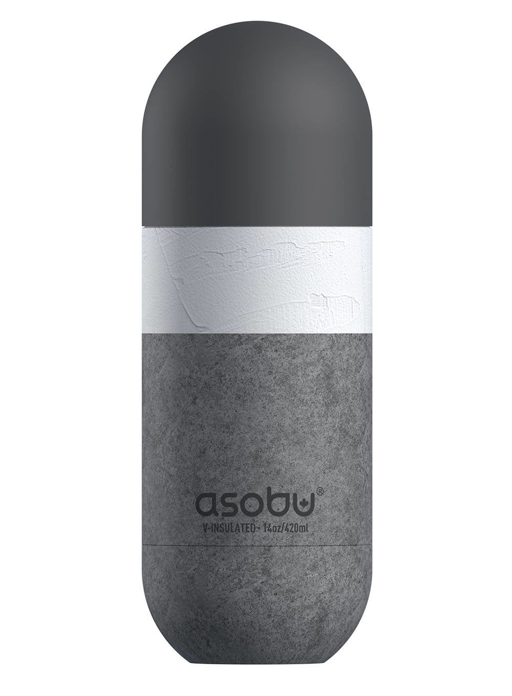 Asobu Orb Uso Diario 420 Ml Acero Inoxidable Gris