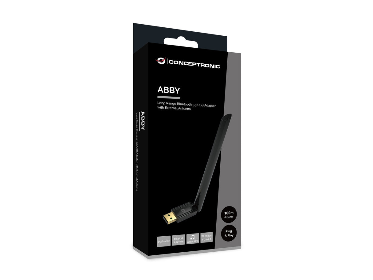 Conceptronic Bluetooth Adaptador 5.3 Nanousb 100m Negro