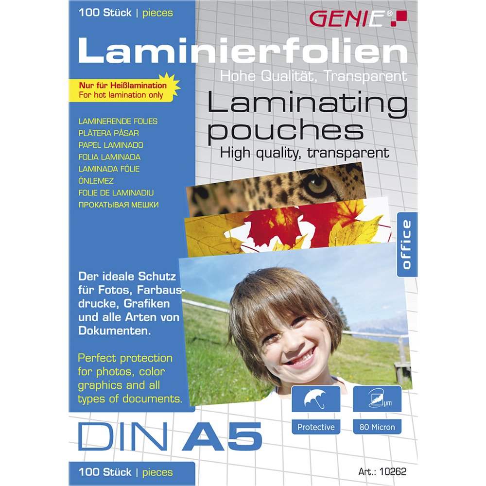 EAN 4015468102629 - Genie 10262 plastificador 100 pieza(s) imagen 1