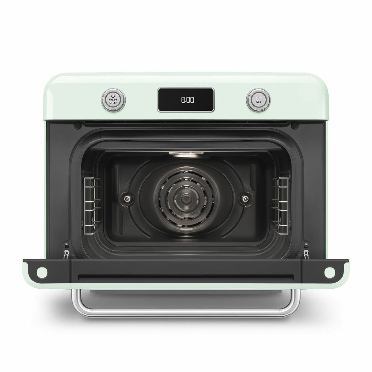 Horno Multifunción De Sobremesa Smeg Estilo Años 50 Con Tecnología Galileo Verde Cof01pgeu