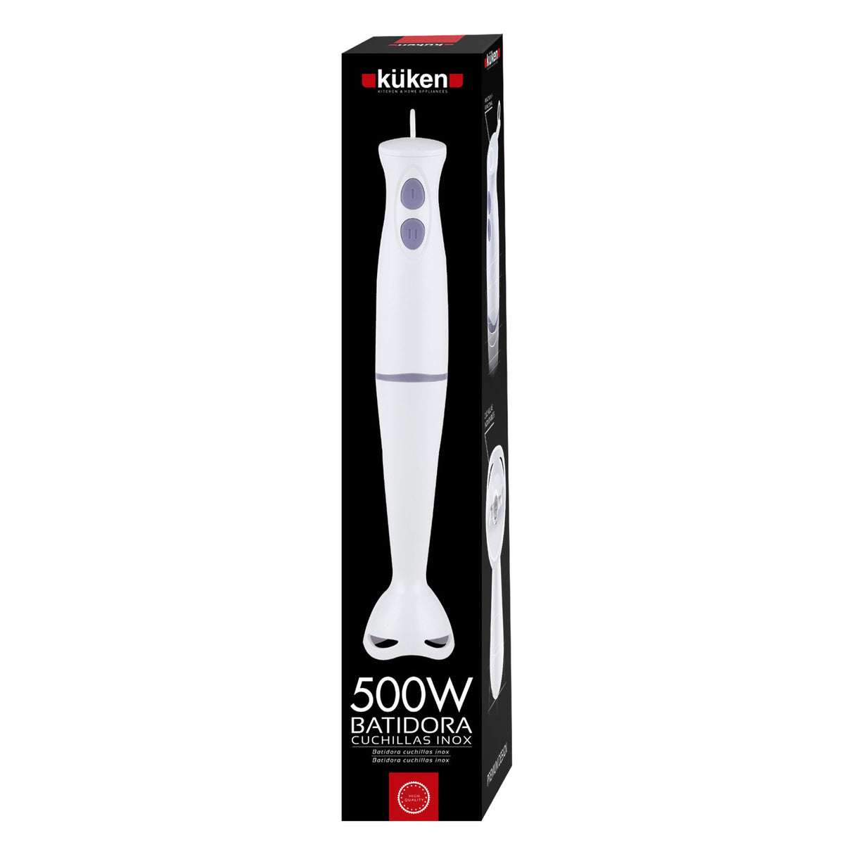 EAN 8425160340759 - Küken 34075 licuadora Batidora de inmersión 500 W Blanco imagen 4