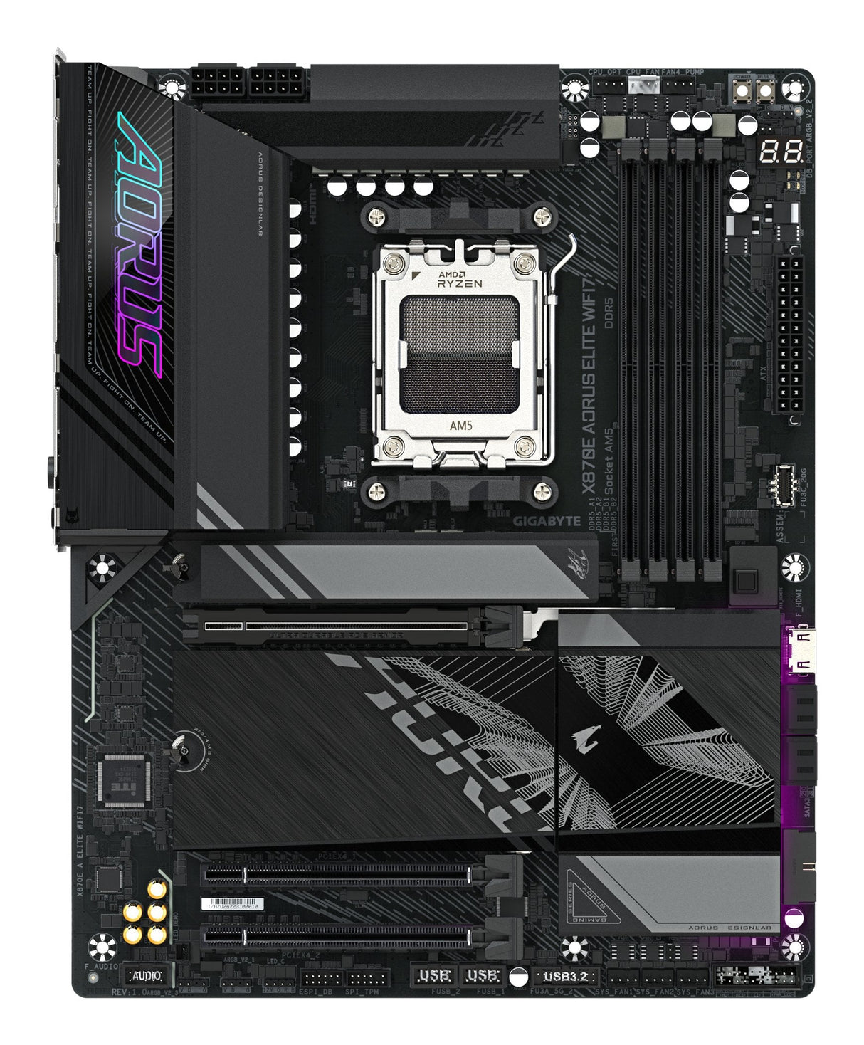 EAN 4719331864613 - GIGABYTE X870E AORUS ELITE WIFI7 AMD X870E Zócalo AM5 ATX imagen 2