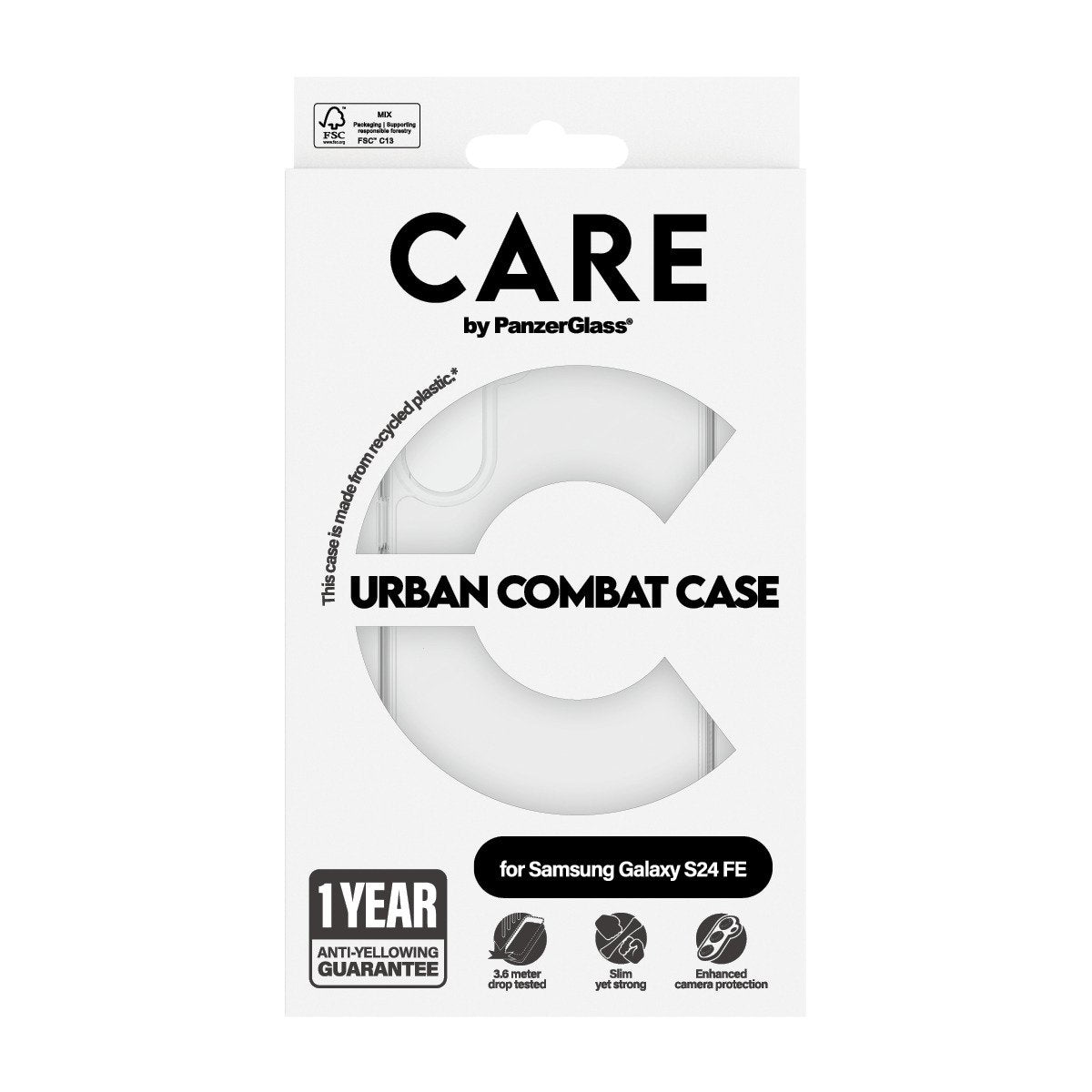 EAN 5715685012198 - PanzerGlass CARE™ by ® Urban Combat Case Transparent Samsung Galaxy S24 FE 5G funda para teléfono móvil 1 imagen 3