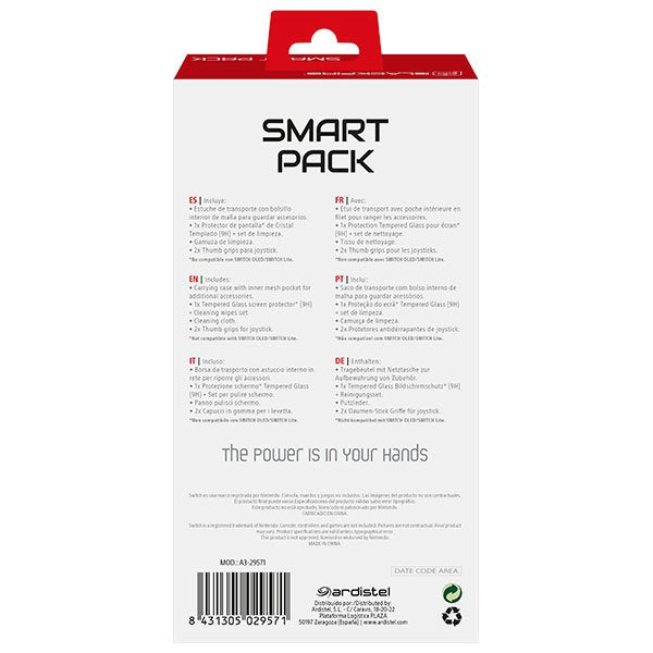 Ardistel Pack Smart Blackfire Funda + Accesorios Para Switch