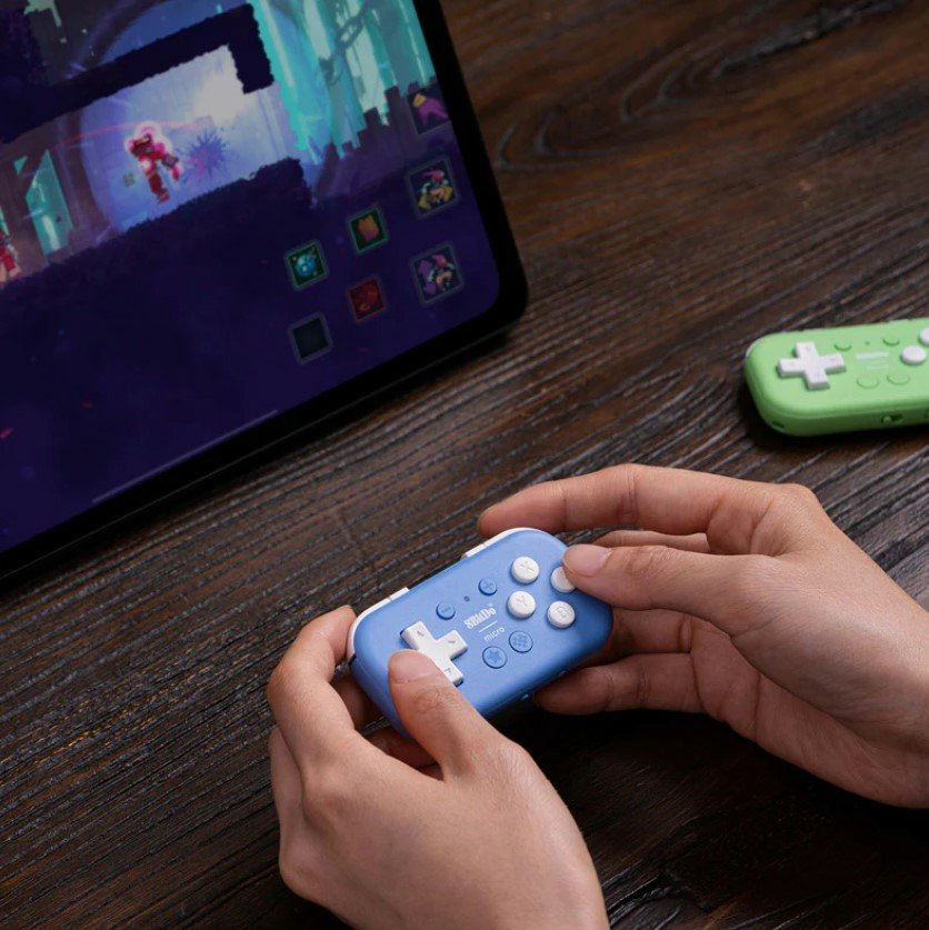8bitdo Micro Bluetooth Gamepad Azul, Para Nintendo Switch, Android, Raspberry Pi Ret00384