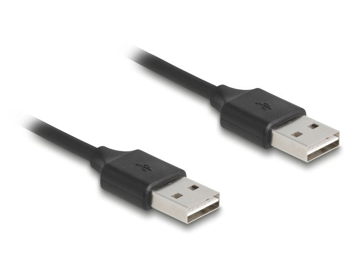 Cable Delock 90124 Usb 2.0 0,8 M Usb A Negro