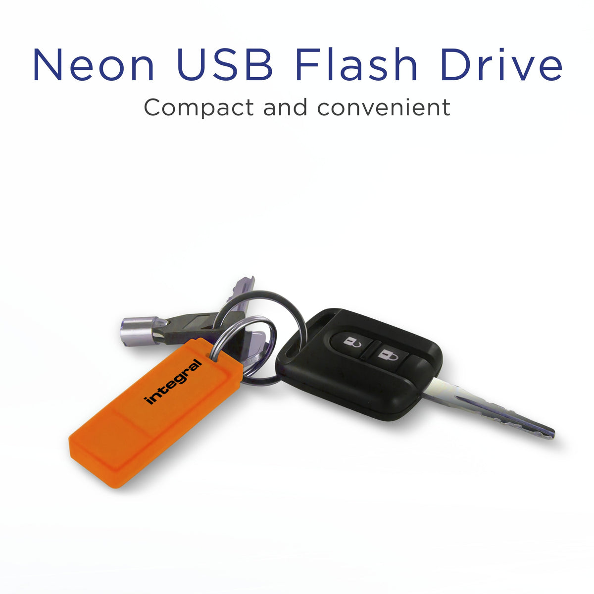 Usb Flash Drive Neon 32gb Naranja