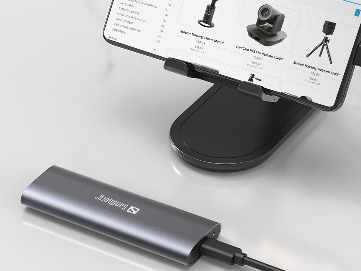 EAN 5705730136399 - Sandberg 136-39 caja para disco duro externo Caja externa para unidad de estado sólido (SSD) Negro M.2 imagen 6