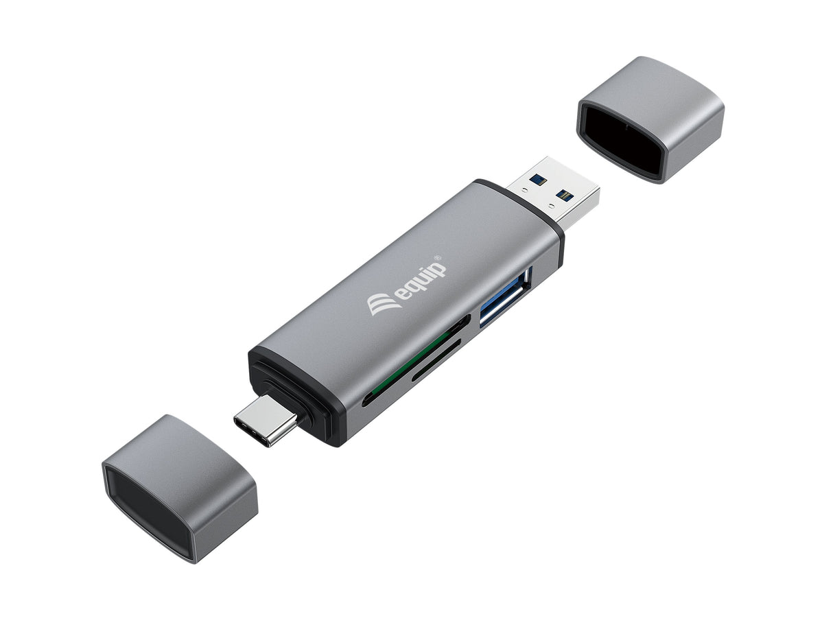 Lector De Tarjetas Externo Equip Otg Usb-C & Usb-A Sd/Microsd