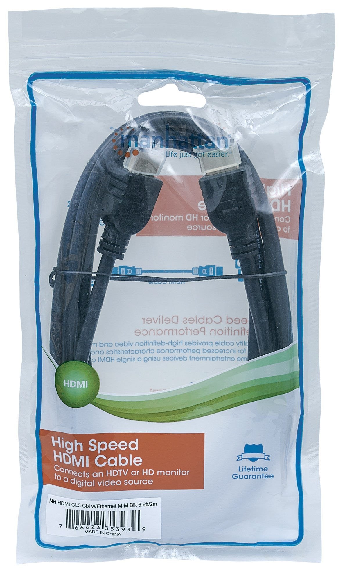 EAN 0766623353939 - Manhattan 353939 cable HDMI 2 m HDMI tipo A (Estándar) Negro imagen 6