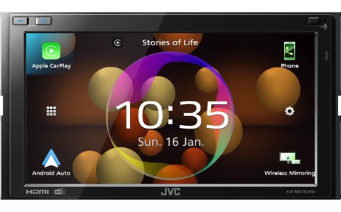 Jvc Kw-M875dbw Receptor Multimedia Para Coche Negro Wifi 180 W Bluetooth