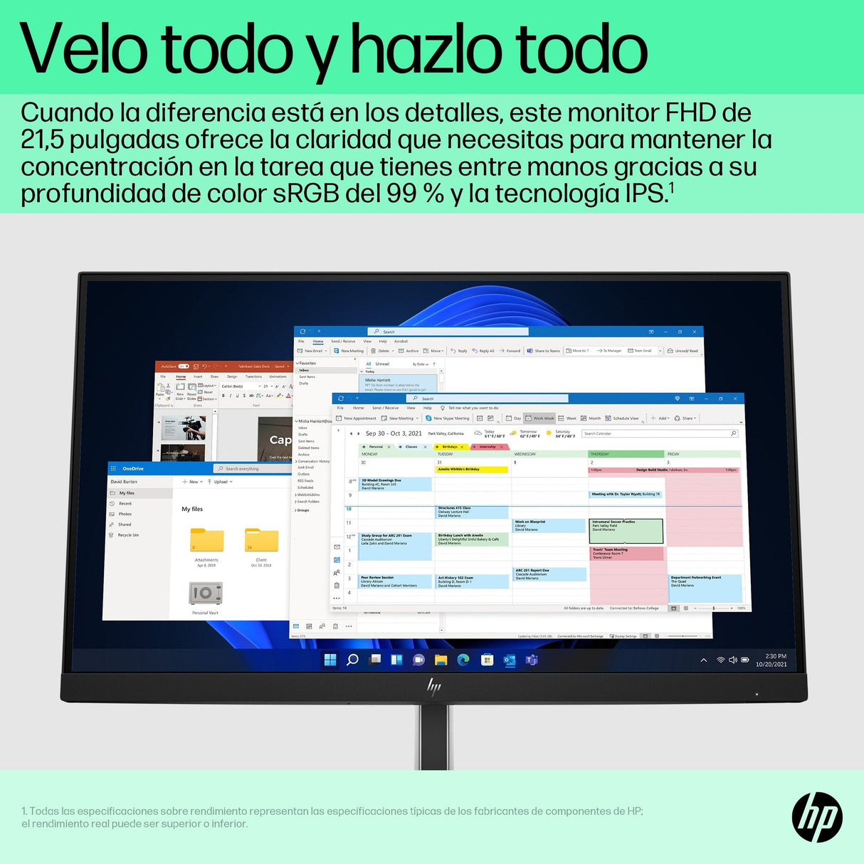 EAN 0196786298073 - HP E-Series E22 G5 FHD Monitor pantalla para PC 54,6 cm (21.5") 1920 x 1080 Pixeles Full HD LCD Negro, Pl imagen 10