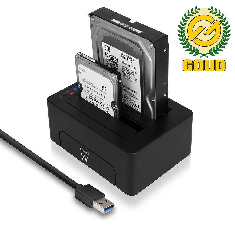 Docking Station Ewent Para Disco Duro Y Ssd Sata 2.5" Y 3.5"/ Usb 3.0