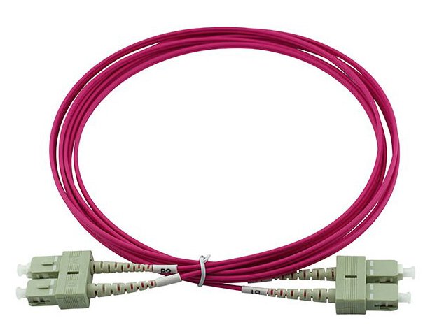 Blueoptics Lwl Patchkabel Sc / Sc Mm Om4 Magenta 7,5m