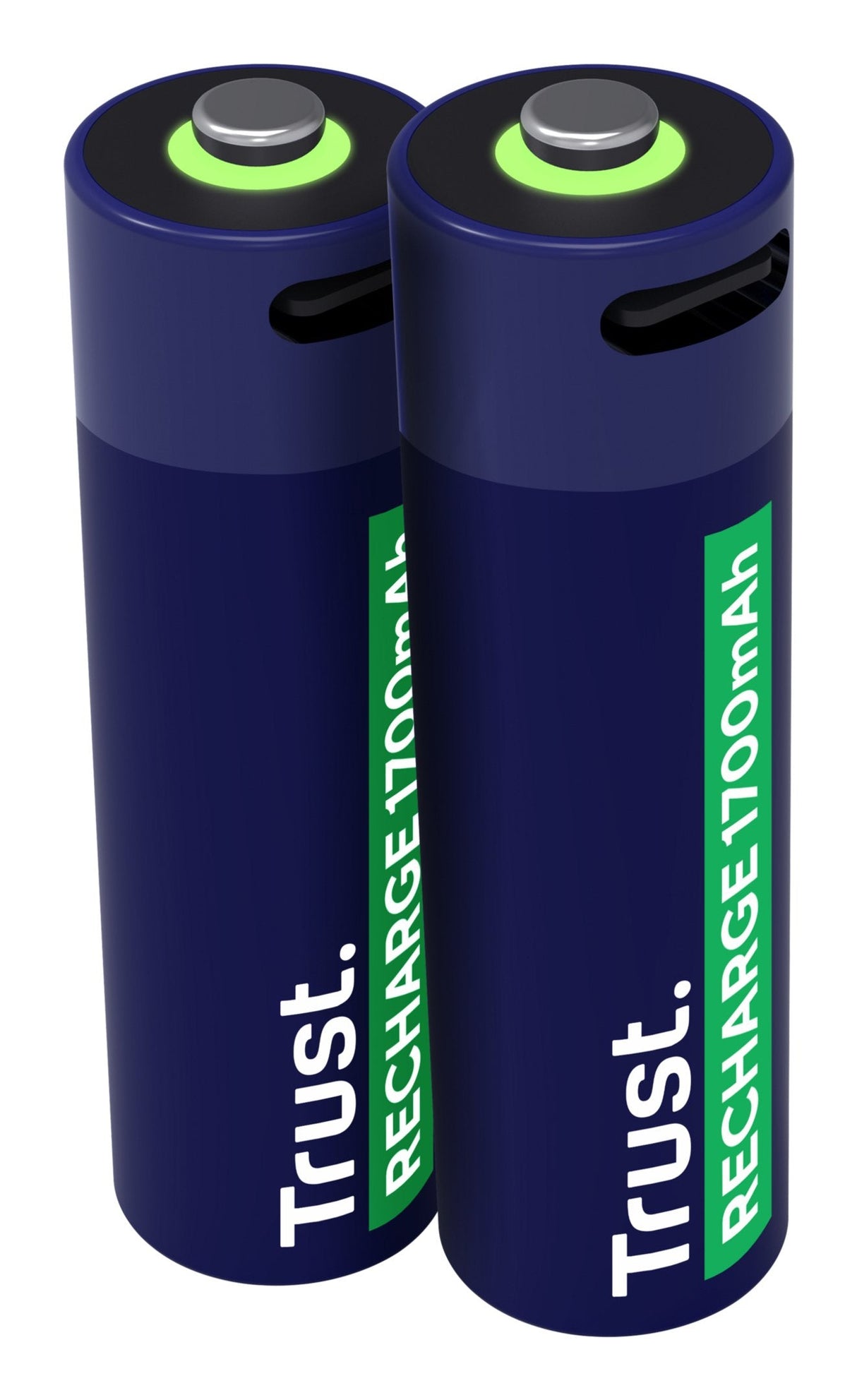 Pila Ecargable Trust Usb-C Aa 1700 Mah Pack De Dos Unidades 25584