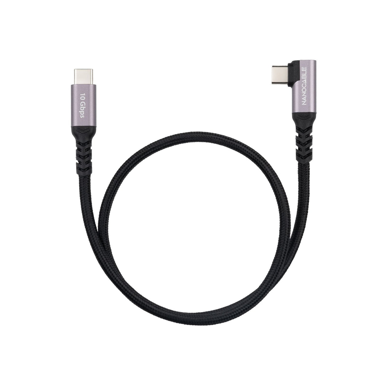 Cable Usb-C Acodado M/M 3.2 Gen2 100w 4k/60hz 2 M
