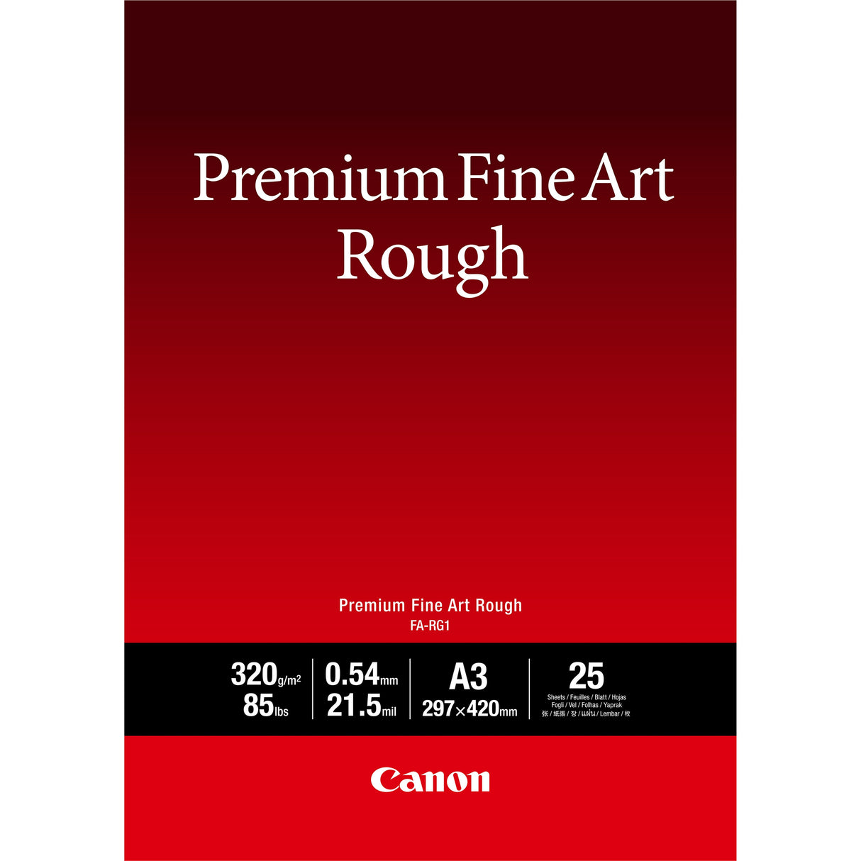 Canon Fa-Rg 1 Premium Fine Art Rough A 3, 25 Blatt, 320 G