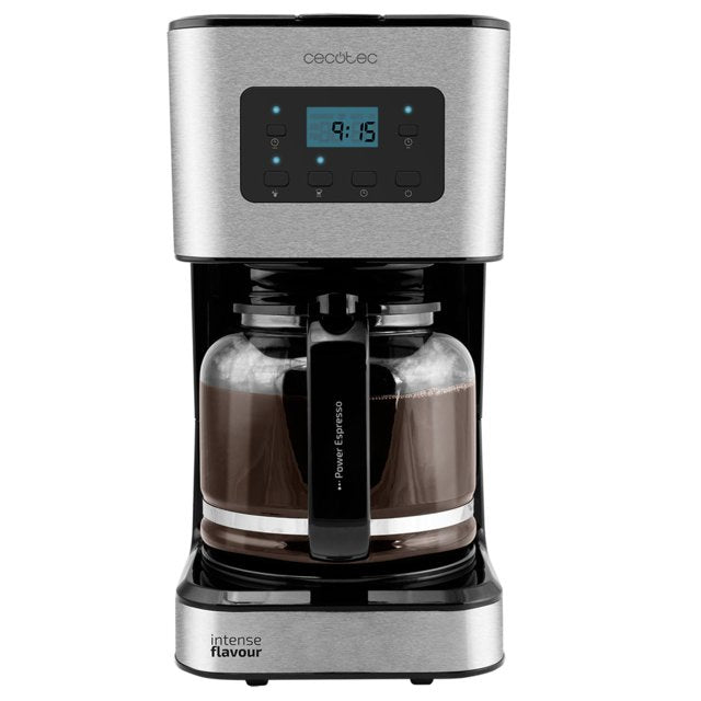 Cecotec Coffee 66 Smart Cafetera Goteo 950w - Jarra De Vidrio De 1,5l - Programable 24h - Tecnologia Extemaroma - Funcion Autoclean - Pantalla Lcd - Acabados En Acero Inoxidable