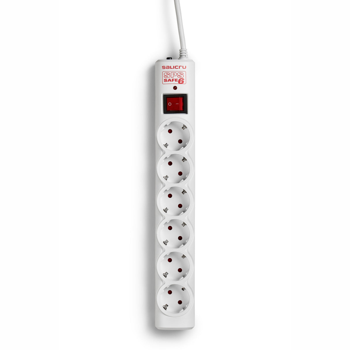 EAN 8436035921645 - Salicru 680BA000003 limitador de tensión Blanco 6 salidas AC 250 V 1,5 m imagen 1