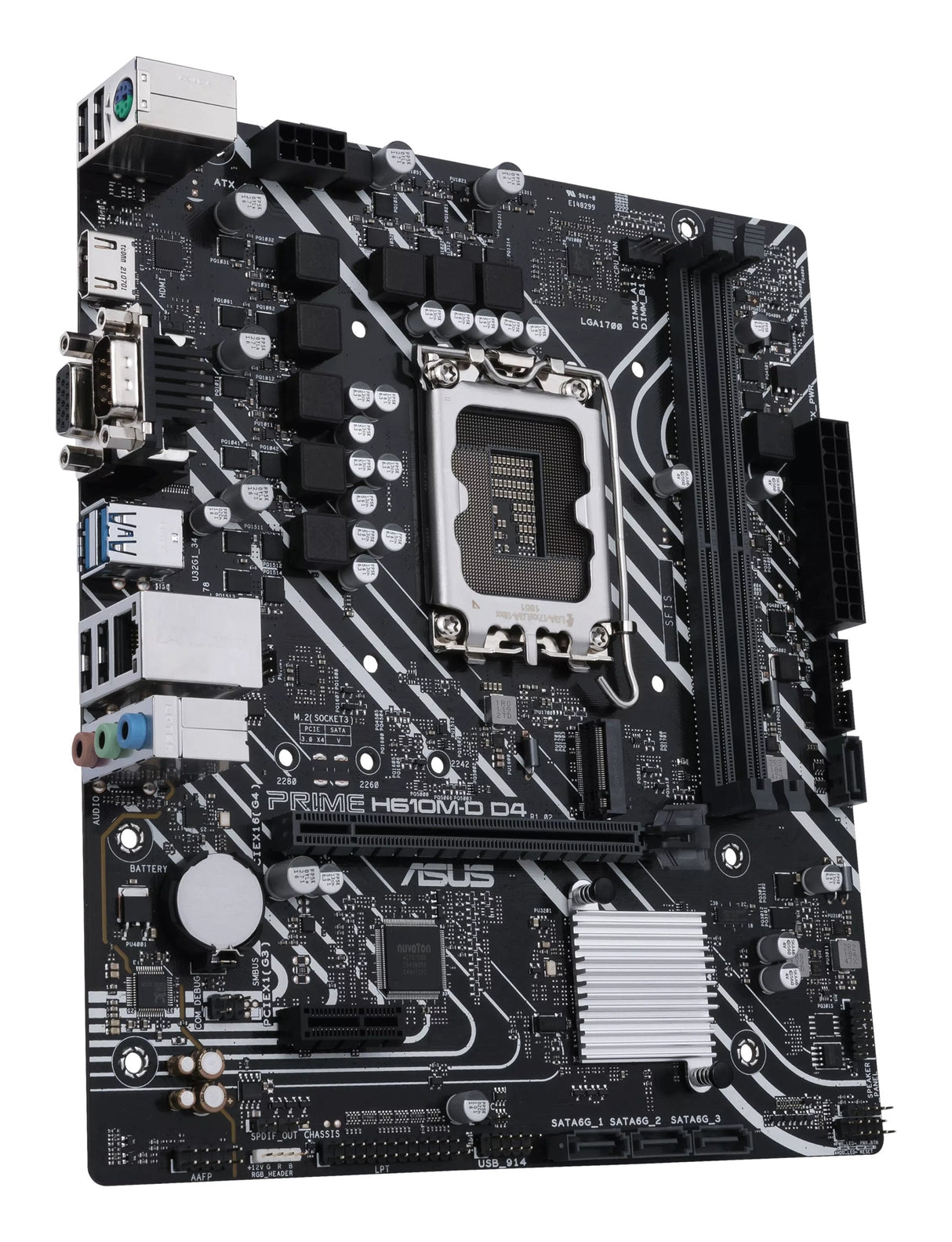 Placa Base Asus Prime H610m-D D4 Socket 1700 Micro Atx