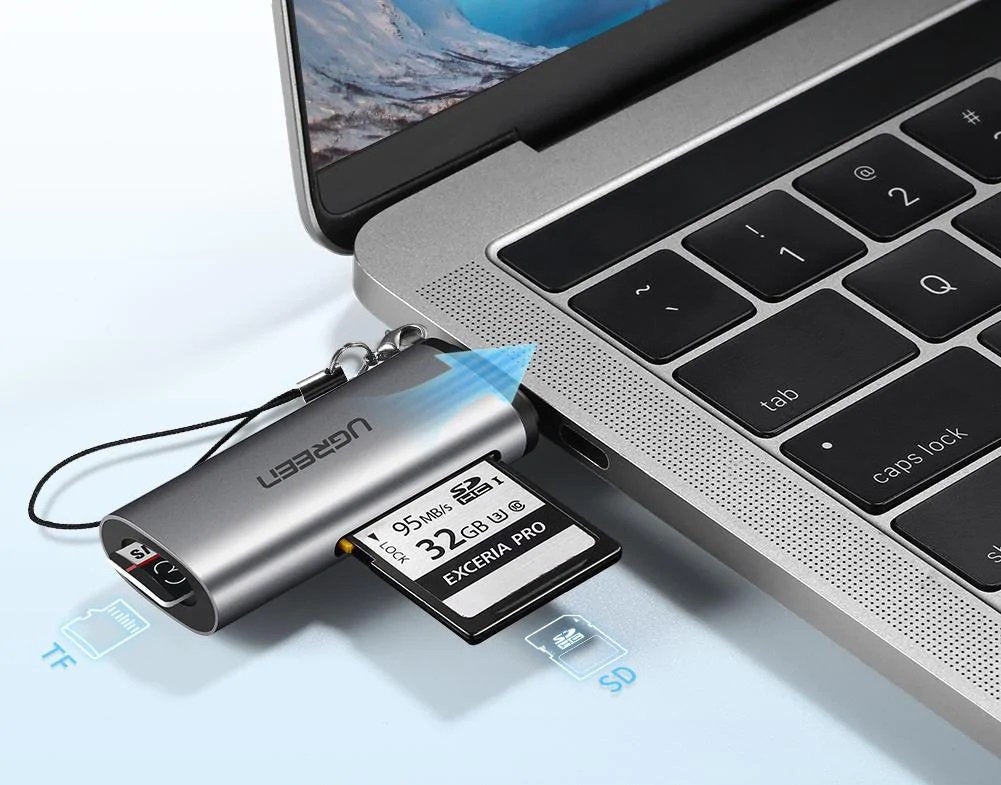 Lector De Tarjetas Externo Ugreen Usb-C Para Tf/Sd