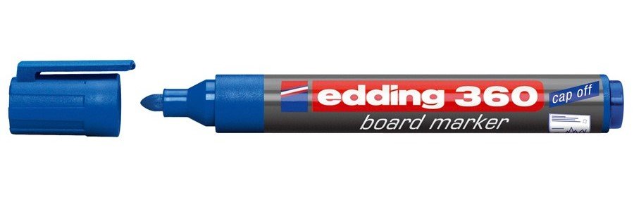 Edding Marcador Para Pizarra Blanca 360 Recargable Azul