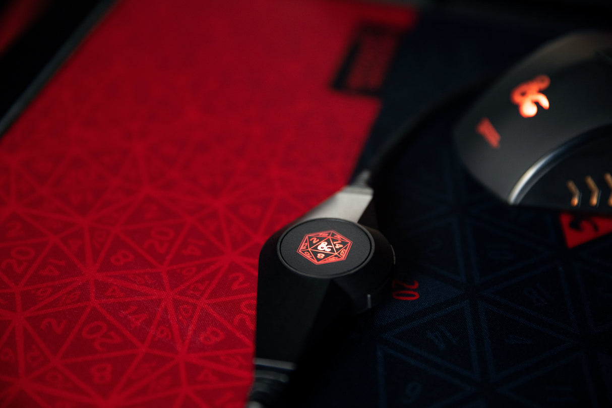 Headset Konix Dungeons And Dragons 7.1 D20 Micro Flexible Multiplataforma Kx-Dnd-Gh-R20-Pc