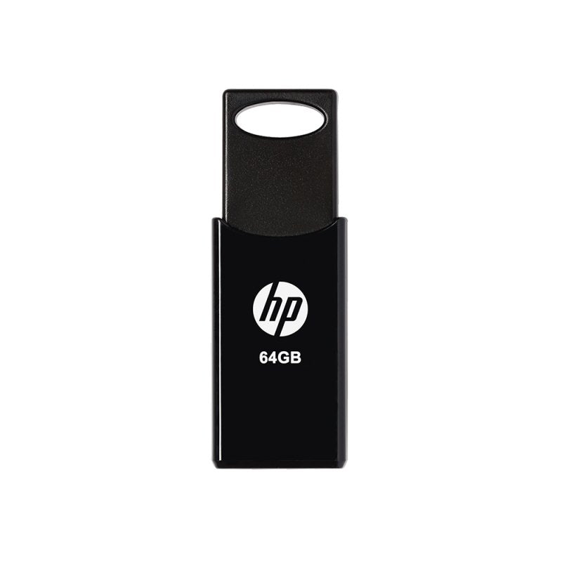 Pendrive Hp 64gb Usb 2.0 V212w Negro Tapa Deslizante/Plastico Hpfd212b-64