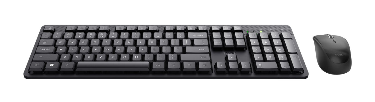 Teclado Trust Ody Ii De Membrana Inalámbrico Con Ratón Incluido Y Perfil Bajo