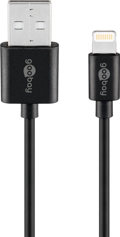 EAN 4040849635236 - Goobay 63523 cable de conector Lightning 1 m Negro imagen 1