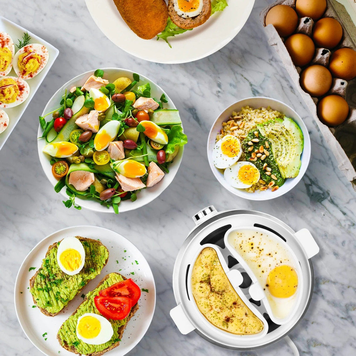 Hervidor Para Huevos Duronic Para 7 Huevos Termostato Y Minutero