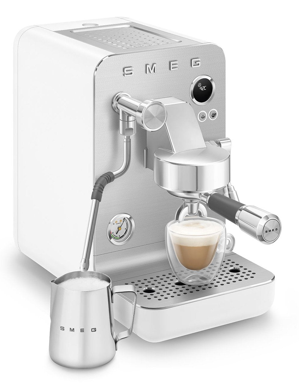 Smeg Espresso Coffee Machine Collection White Emc02whmeu
