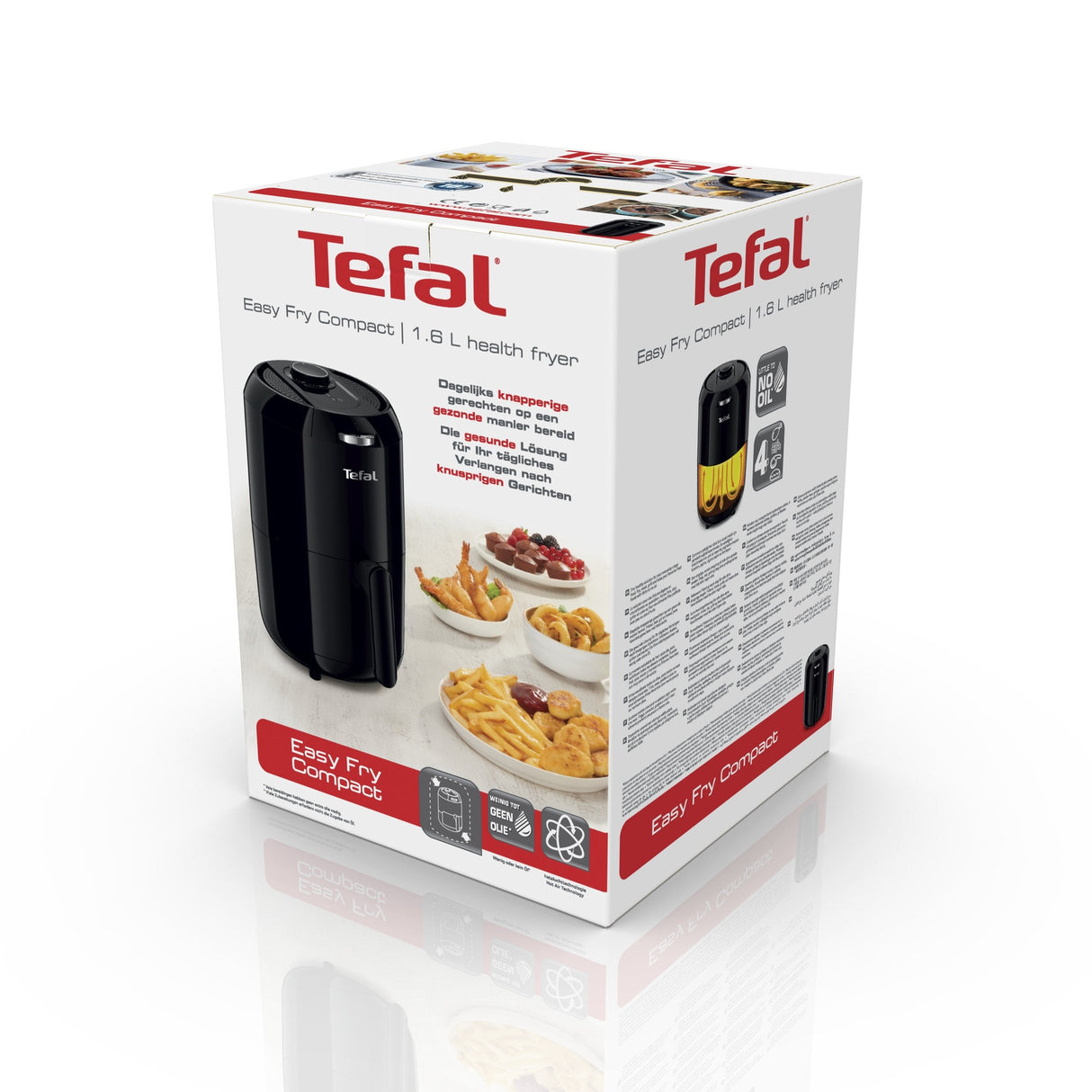 Freidora De Aire Tefal Ey1018 Caliente Frío, Negro