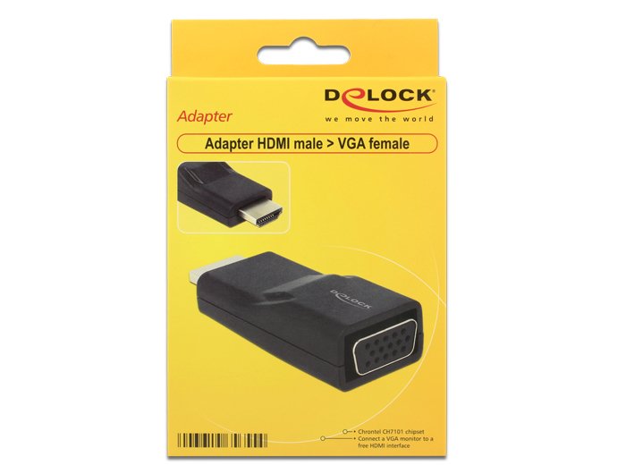 Hdmi Adaptador Delock A -> D-Sub15 M/H Screwless
