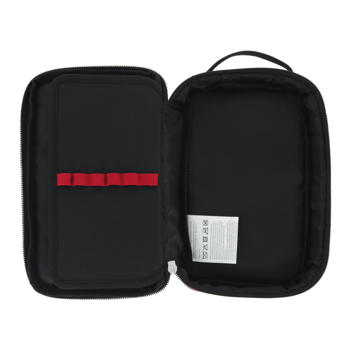 Herlitz 2 Go Graffiti Estuche Suave Poliéster Negro, Rojo