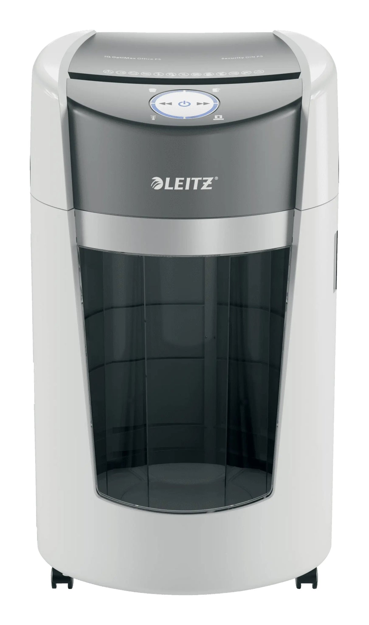 Leitz Iq Optimax Office Destructora De Papel Din P5 - Destruye Hasta 10 Hojas - Papelera De 35l Con Tecnologia De Giro