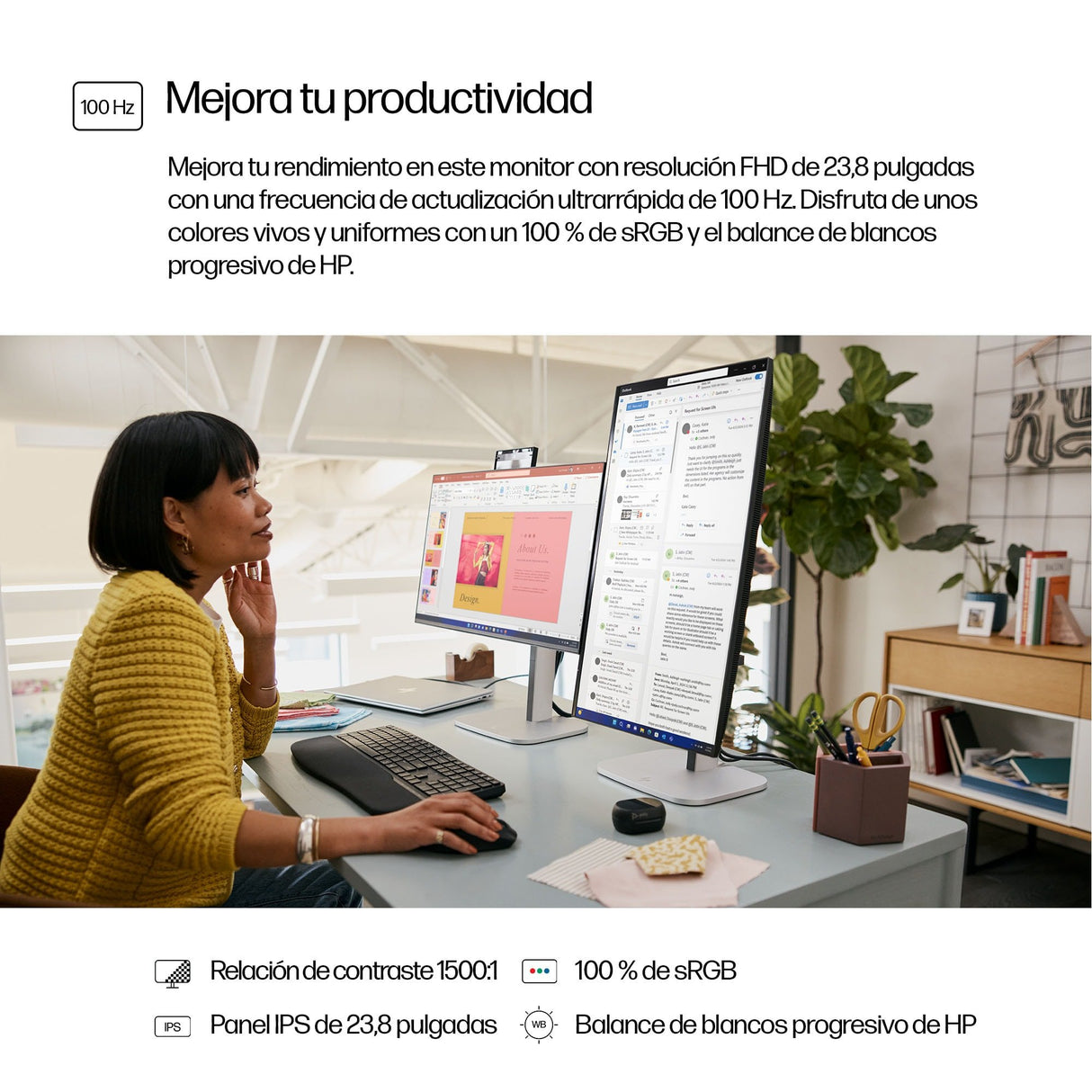 EAN 5715328014701 - HP Series 5 Pro 23.8 inch FHD No Stand Monitor - 524pf pantalla para PC 60,5 cm (23.8") 1920 x 1080 Pixel imagen 7