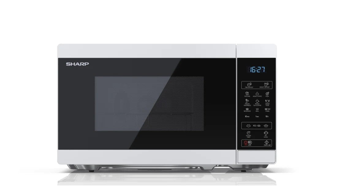 EAN 4974019161389 - Sharp YC-MG02E-W microondas Azul, Blanco Encimera 20 L 800 W imagen 1