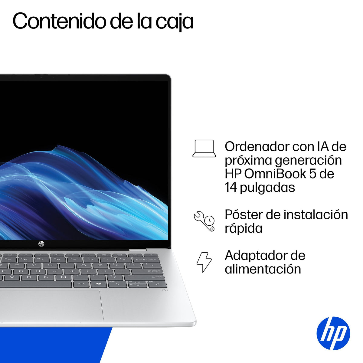Portátil Hp Omnibook 5 Ngai 14-He0005ns 14" Snapdragon X Elite 16gb 1tb Ssd Oled Ia Windows 11 Home