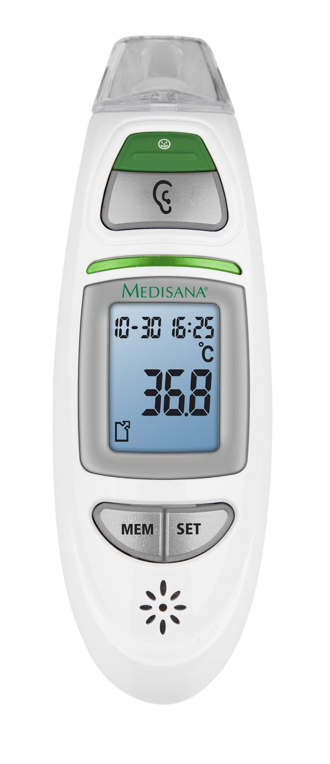 EAN 4015588761454 - Medisana TM 750 termómetro digital Termómetro con sensor remoto Blanco Oído, Frente Botones imagen 2