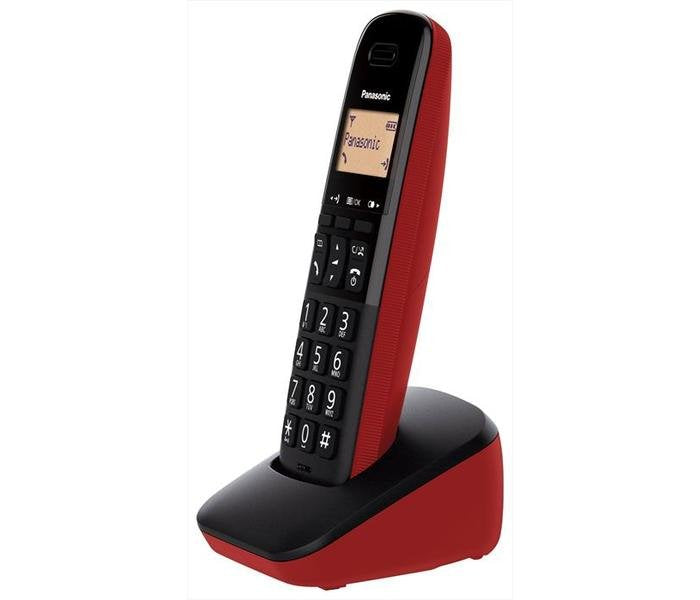 Telefono Inalambrico Panasonic Cordless Kx-Tgb610jtr Rojo 50 Numeros En Agenda Bloqueo Numeros 2*Aaa