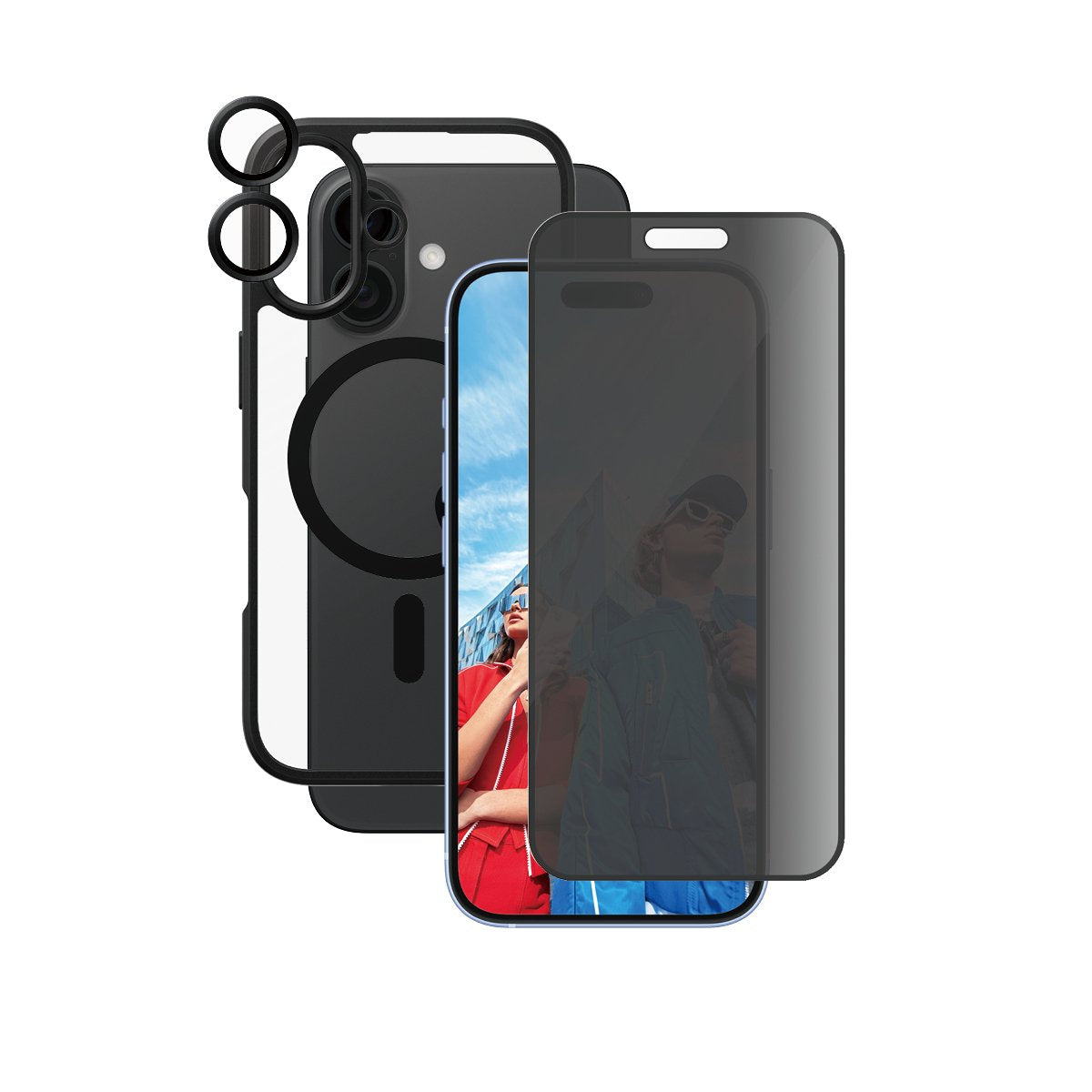 EAN 5715685004872 - PanzerGlass ® | CARE by ® Flagship 3-in-1 Privacy Bundle iPhone 16 Protector de pantalla Apple 1 pieza(s) imagen 1