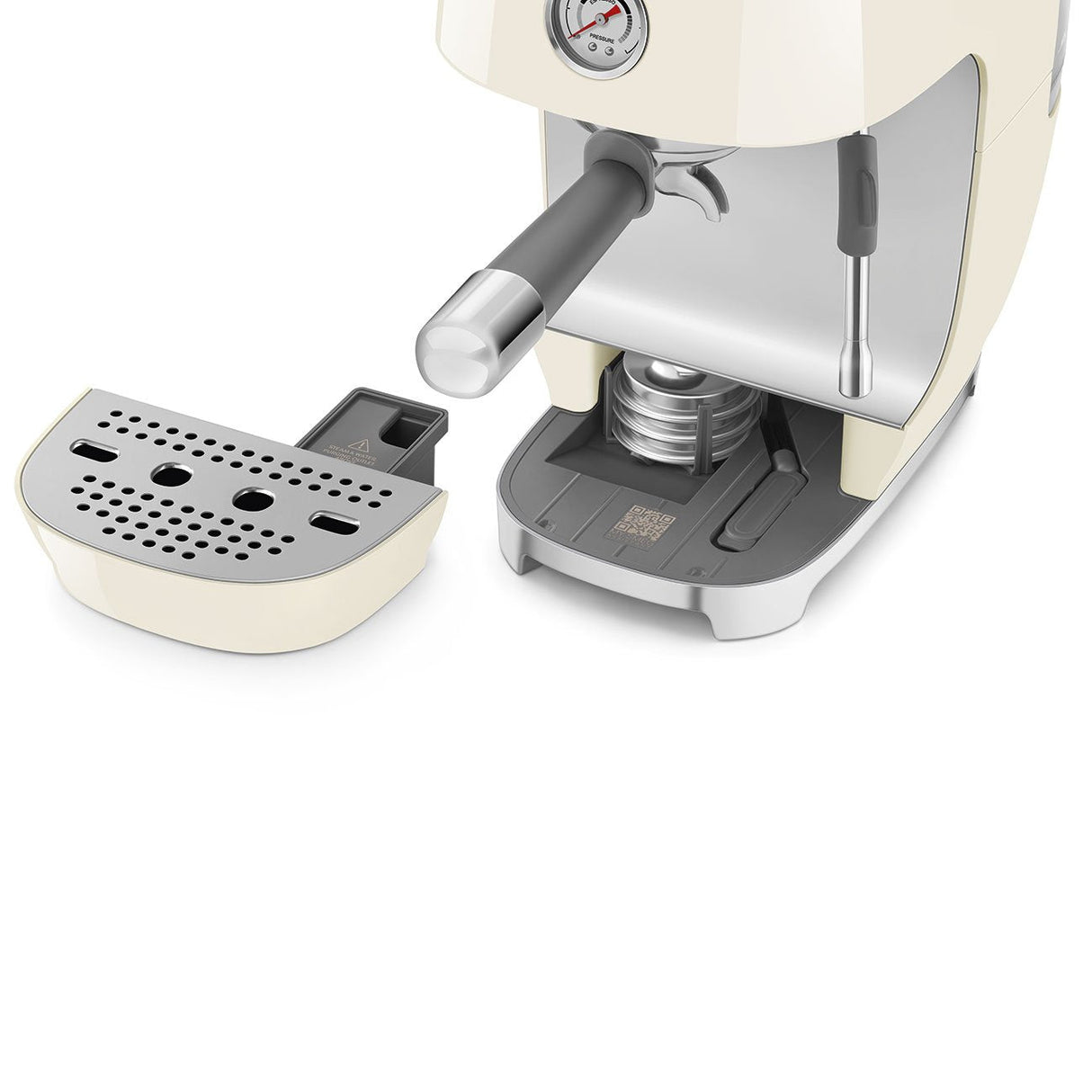 Smeg Espressomaschine Ecf03creu, Thermoblock, Cold Brew, Dampfdüse, 1.4l Tank
