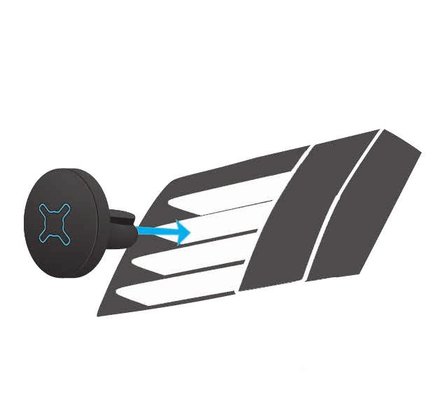 Mobilis U.Fix Soporte Pasivo Teléfono Móvil/Smartphone Ventilación De Aire Negro