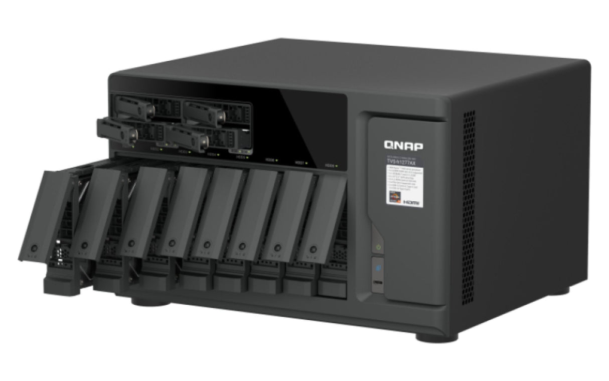 Qnap Tvs-H1277ax Nas Server 12bay 2u Iscsi Sata3 Ram 16gb Gigabit Lan